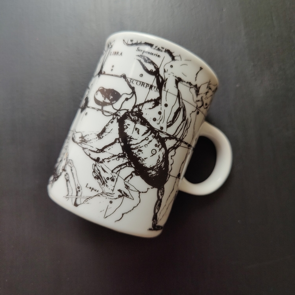 Danesco zodiac theme ♈♉♊♋♑ coffee mug | be&w illustration 🖤🤍 - Picture 13 of 14